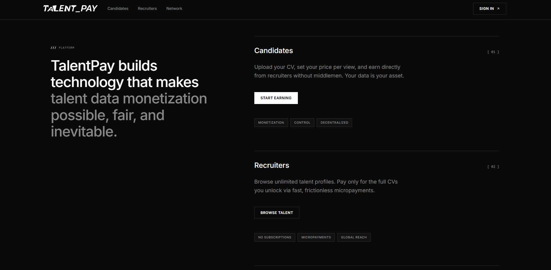TalentPay β Decentralized Recruitment Platform