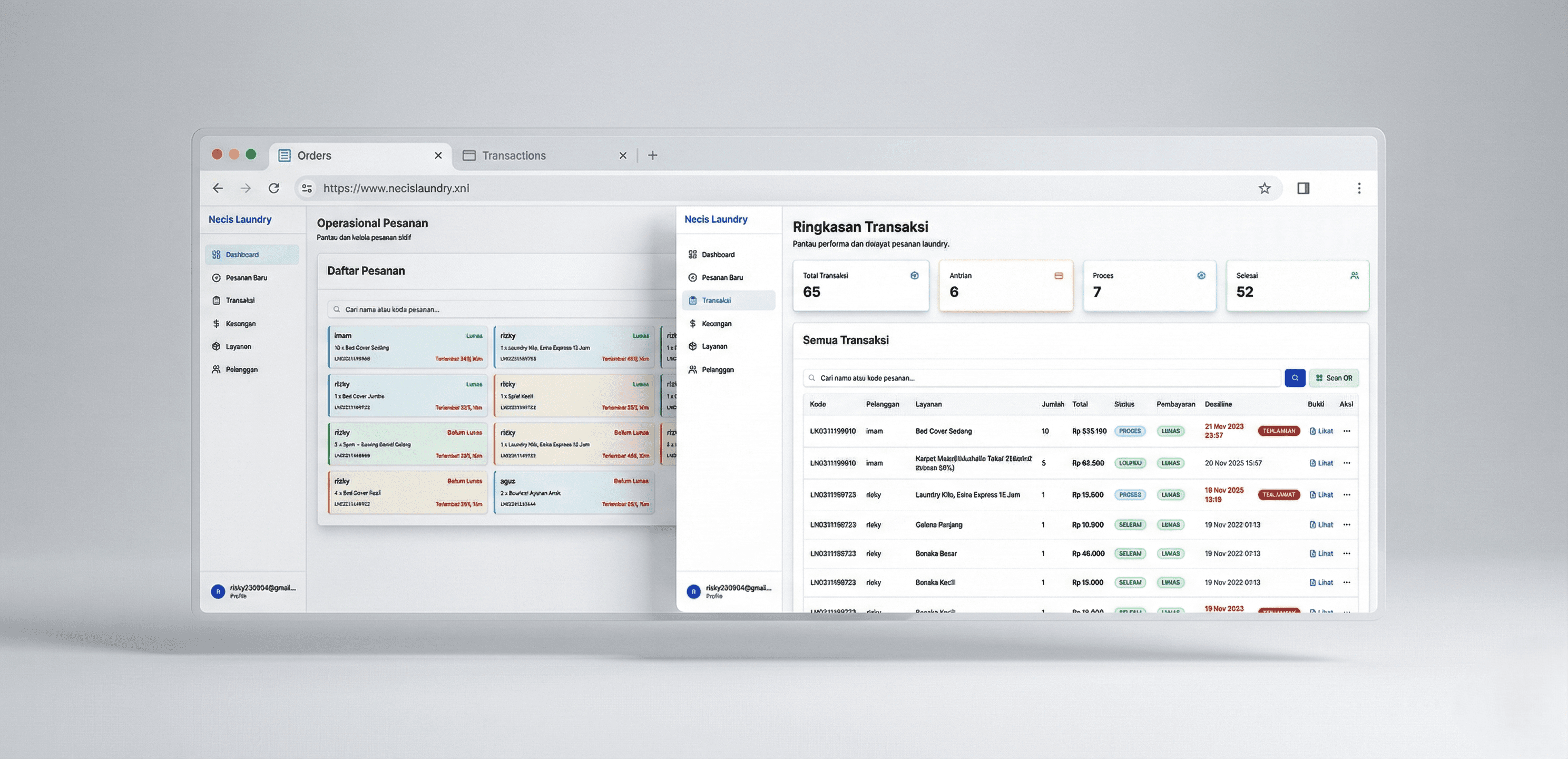 Laundry Management System
